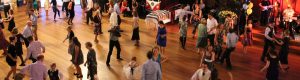 Dancing at an event