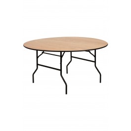Round Wooden Banqueting Table 6'