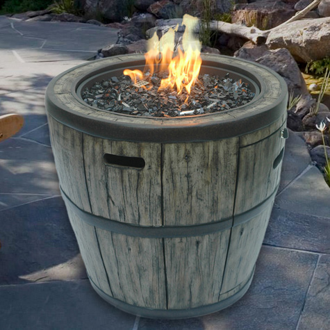 Hire A Wine Barrel Gas Fire Table And, Barrel Fire Pit