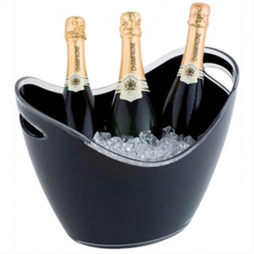 Champagne Bucket Black 3 Bottle