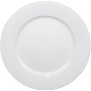 Classic White Wide Rimmed 11" Plate