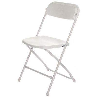 Folding Samsonite Chair White