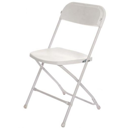 Folding Samsonite Chair White