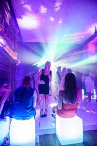 LED Furniture and Dancing at an Event
