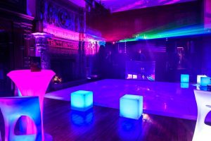 LED Light Up Furniture at an Event with Stage and DJ