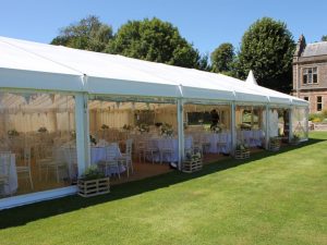 Marquee Hire at Downs School Wedding