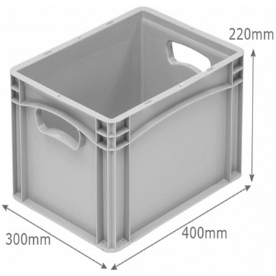 Solid Stacking Crate 40cm x 30cm x 22cm
